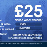 £25 free wine voucher