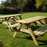 picnic tables